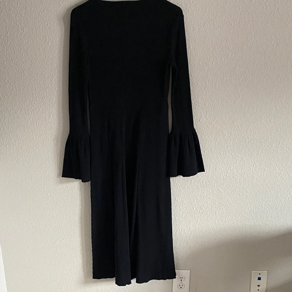 Who What Wear Black Long Sleeve Dress - Picture 6 of 7